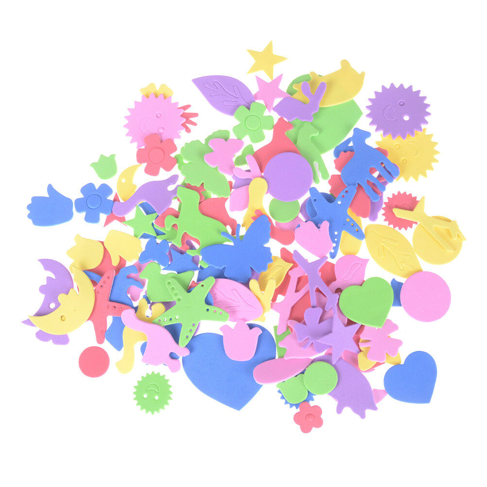 110Pcs Mixed Animal All Shape Foam Stickers KindergartenRRF_DD