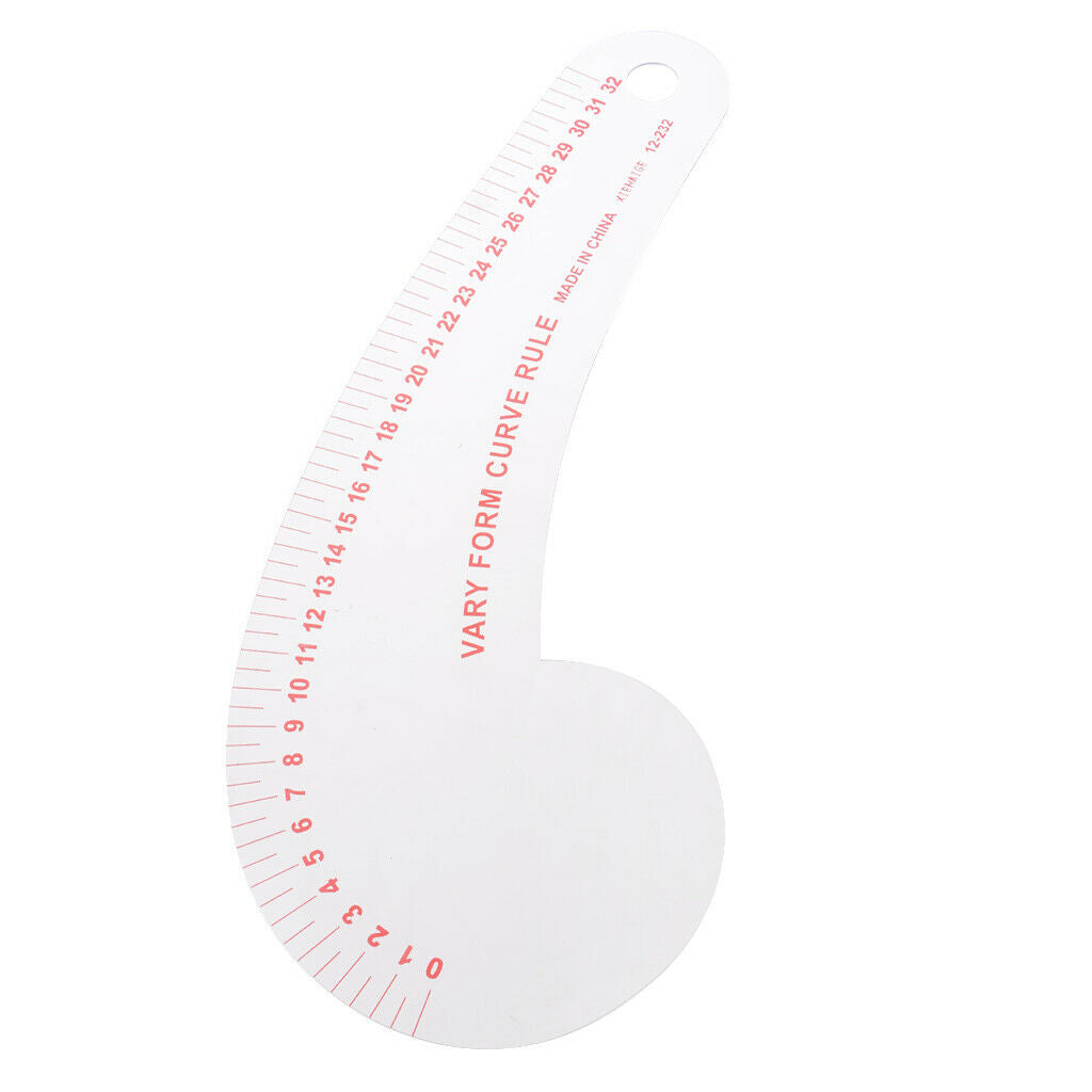 12.2 inch Long Comma Shaped Ruler Sewing Tools by Clothing Sewing Supplies