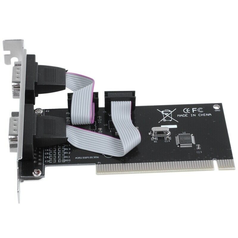 2 port PCI serial RS232 DB9 adapter card controller support - computer card blV7