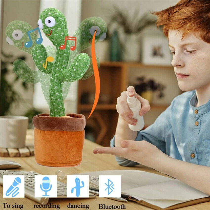 Funny Dancing Cactus Singing Twisting Electric Shake with the Songs Plush Toys