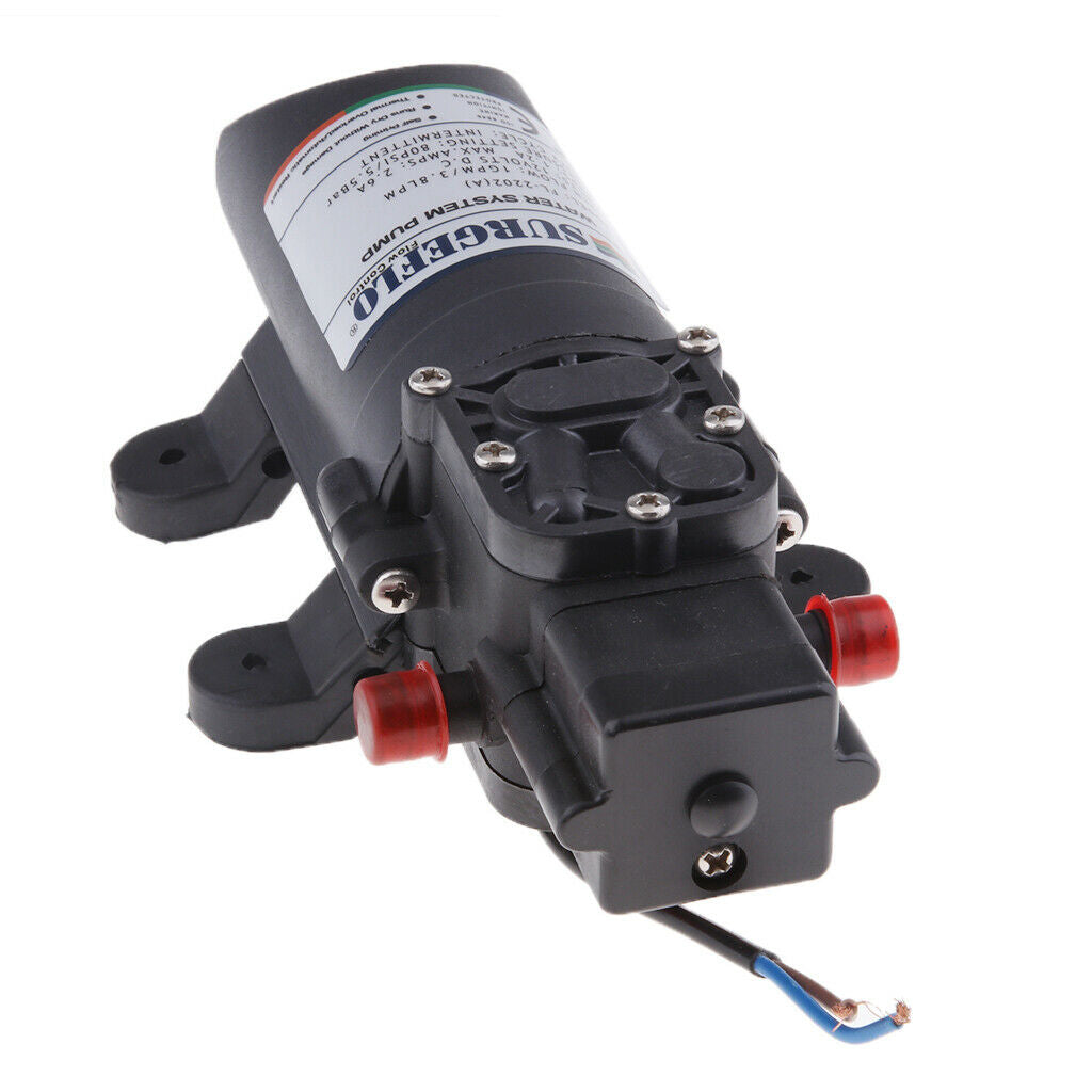Self Priming Water Diaphragm Pump 80psi 12V 1GPM 3.8L/min Caravan Boat