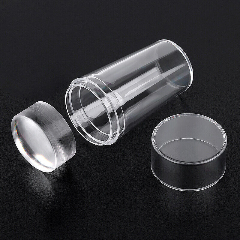 Silicone Transparent Nail Art Stamping Kit French For Manicure Plate StampBDAU