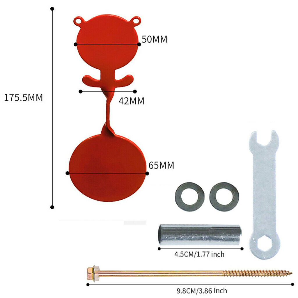 Solid Resetting Target Trainer Stainless Steel Durable Shooting Target Spinner