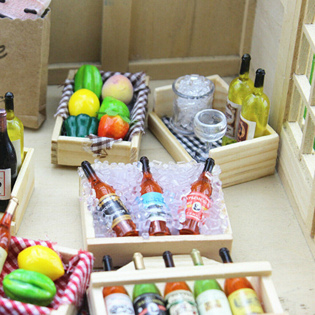 Modern Bar Decoration Drink Wine Champagne Beer Bottles With Magnet Wooden