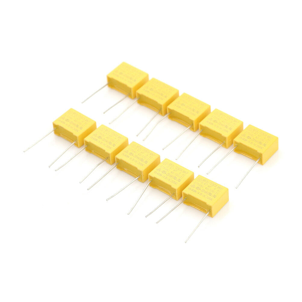 10pcs X2-MPX Polypropylene Film Safety Security Capacitor 0.22uF 275V S Tt