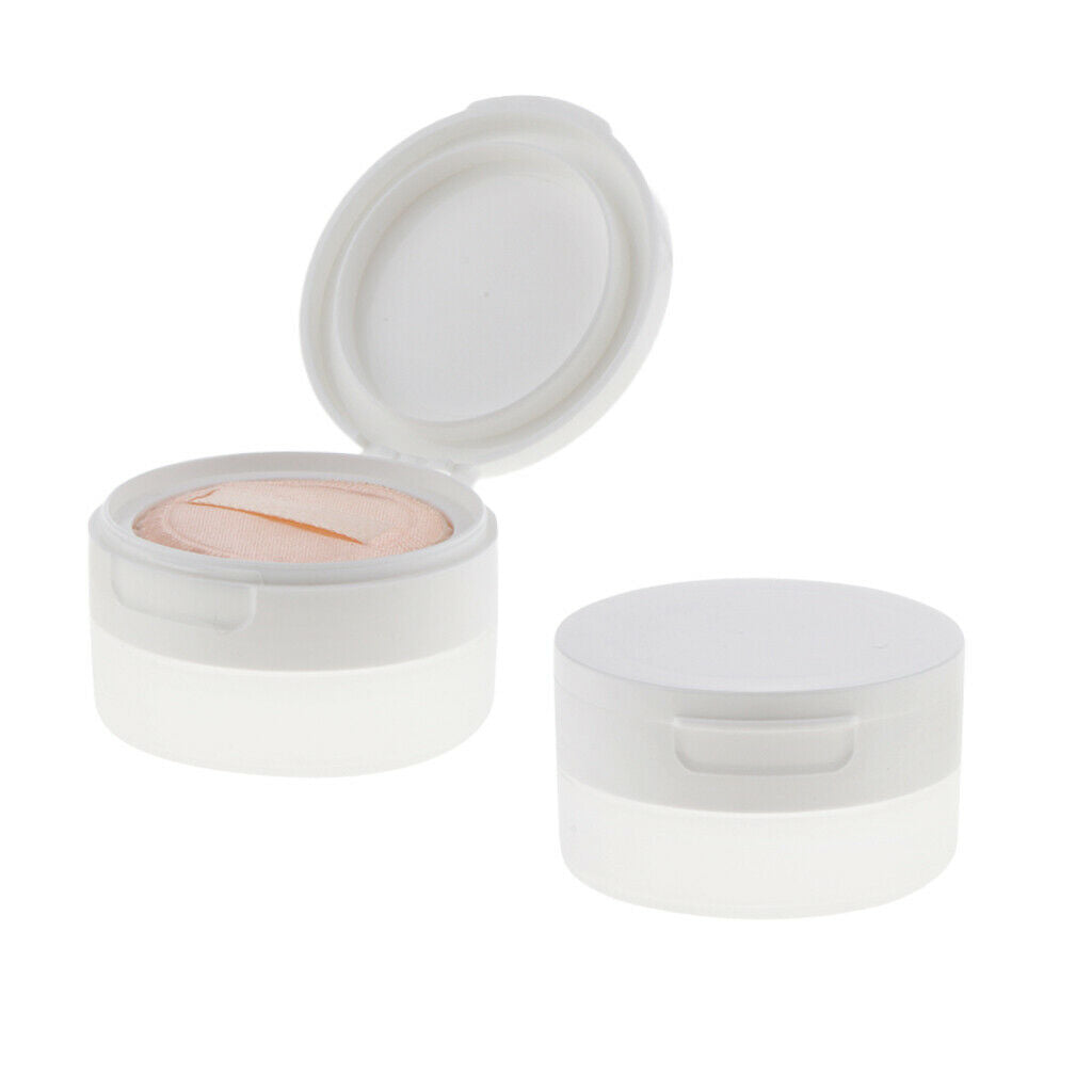 2Pcs 50g Empty Loose Powder Jar Bottle Container/Make Up Sifter Bottles