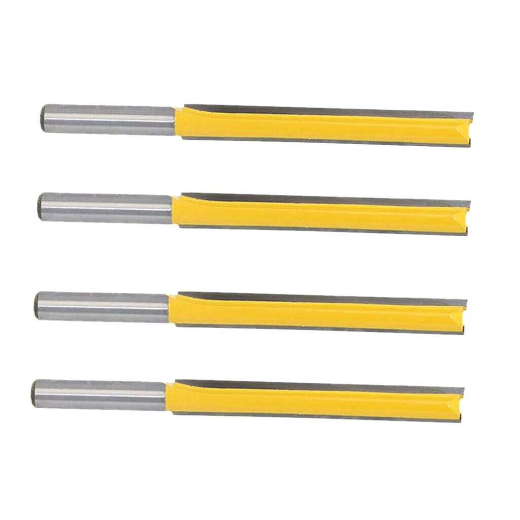 4 pieces wood milling cutters 8mm flush milling cutters