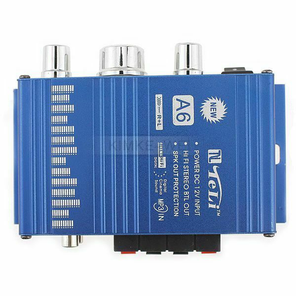 Mini Hi-Fi Amplifier for Cars Motorcycle Stereo 12V Amp