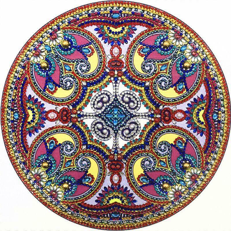 Circle 5D Special Shaped Diamond Painting Embroidery Needlework Rhinestone Cross