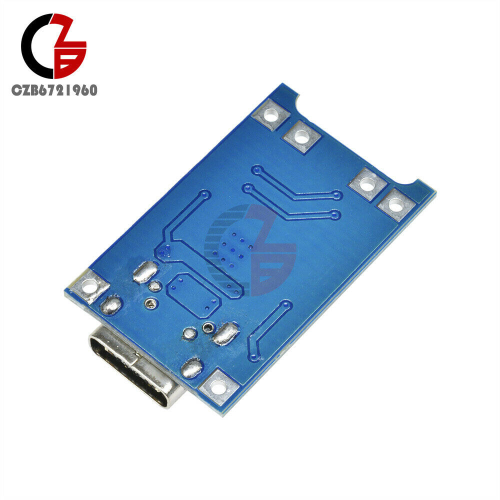 50PCS USB Type-C 5V 1A 18650 TP4056 Lithium Battery Charging Board Module