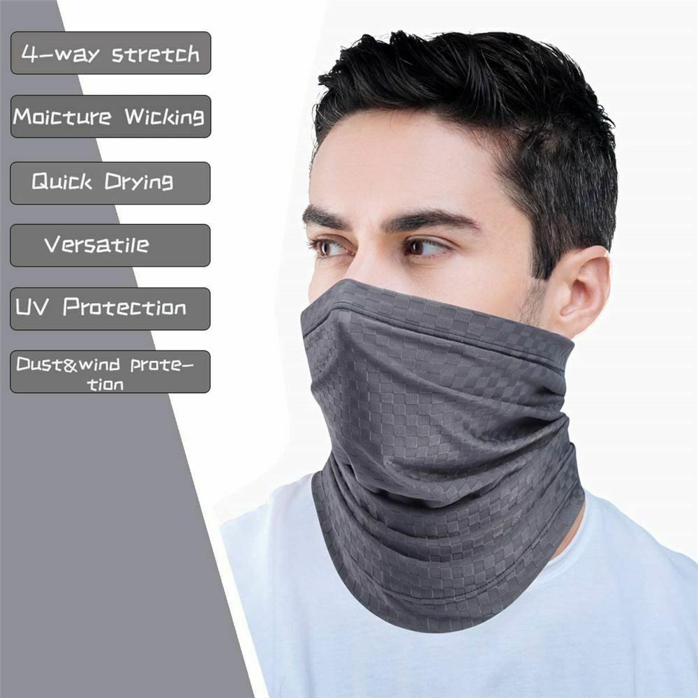 Cycling Fishing Tube Scarf Face Cover Cool Neck Gaiter Breathable Bandana