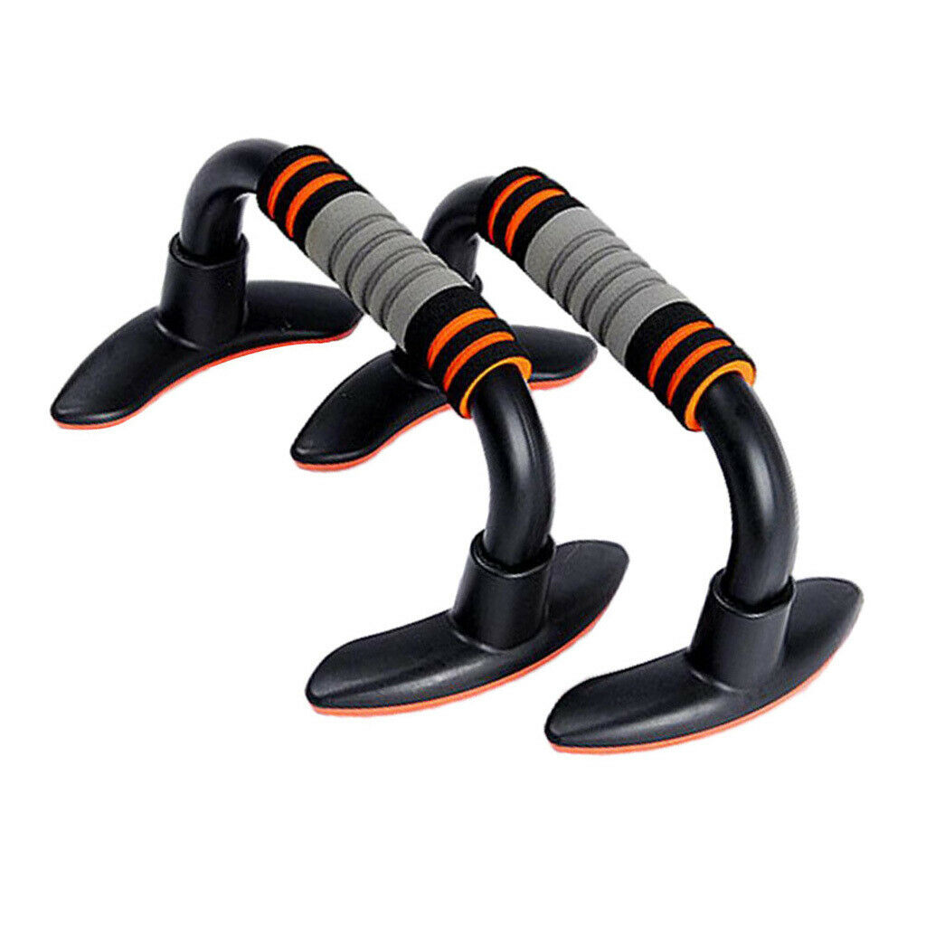 2PCS Fitness   Stands Bar Sports Gym Exercise Train Chest Sponge Hand Grip
