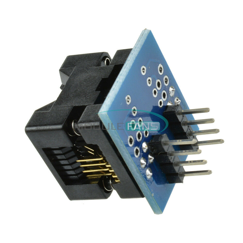 10PCS SOIC8 SOP8 to DIP8 EZ Programmer Adapter Socket Converter Module 150mil M