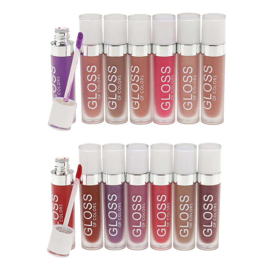 7pcs Cosmetic Matte Lip Gloss Liquid Lipstick Lip Pencil Stick Makeup Kit
