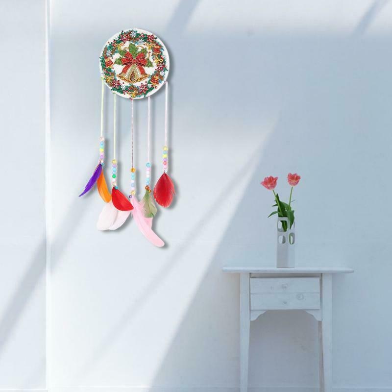 DIY 5D Diamond Painting Kits for Adults Beginner Christmas Bell Wind Chime Craft