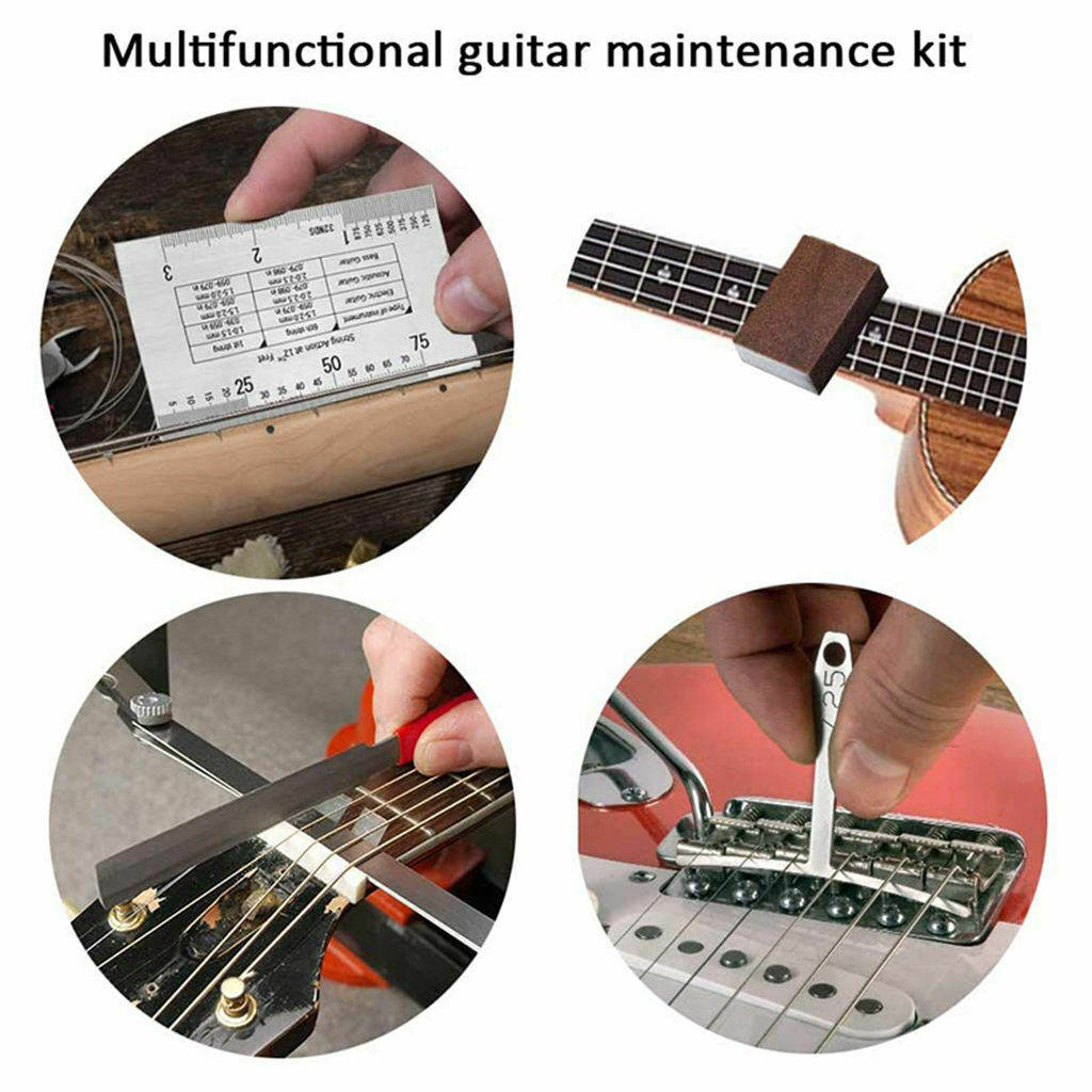 72 Parts Guitar Tool Guitar Repair And Maintenance Tool Kit