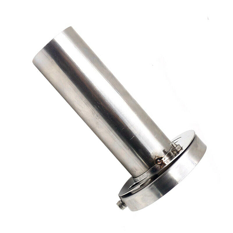 110mm 4.5'' Car Stainless Steel Metal Chrome Exhaust Muffler Silencer Pipe Solid