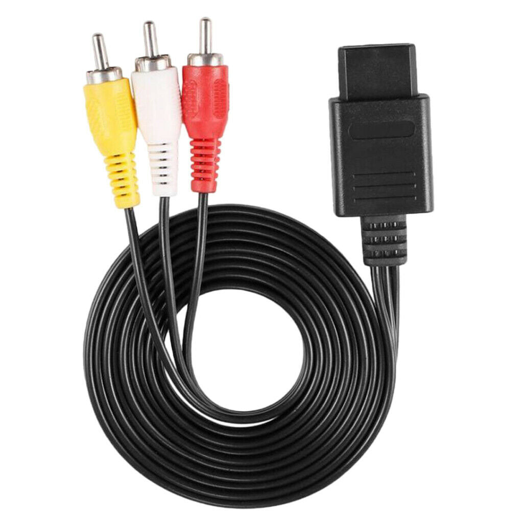 1.8m Audio Video AV Cable Composite RCA Video Cord For   N64