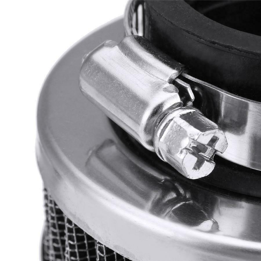 2x 42mm Stainless Steel Air Filter Cleaner For Motorcycle ATV Scooter Universal