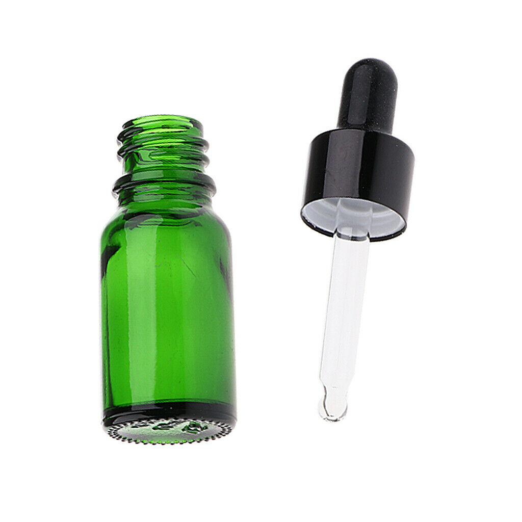24 PCS 5ml/10ml Empty Essential Oil Bottle Glass Liquid Aromatherapy Dropper