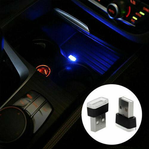 3* Mini Lamp Bulb Accessories USB LED Car Interior Light Neon Atmosphere Ambient