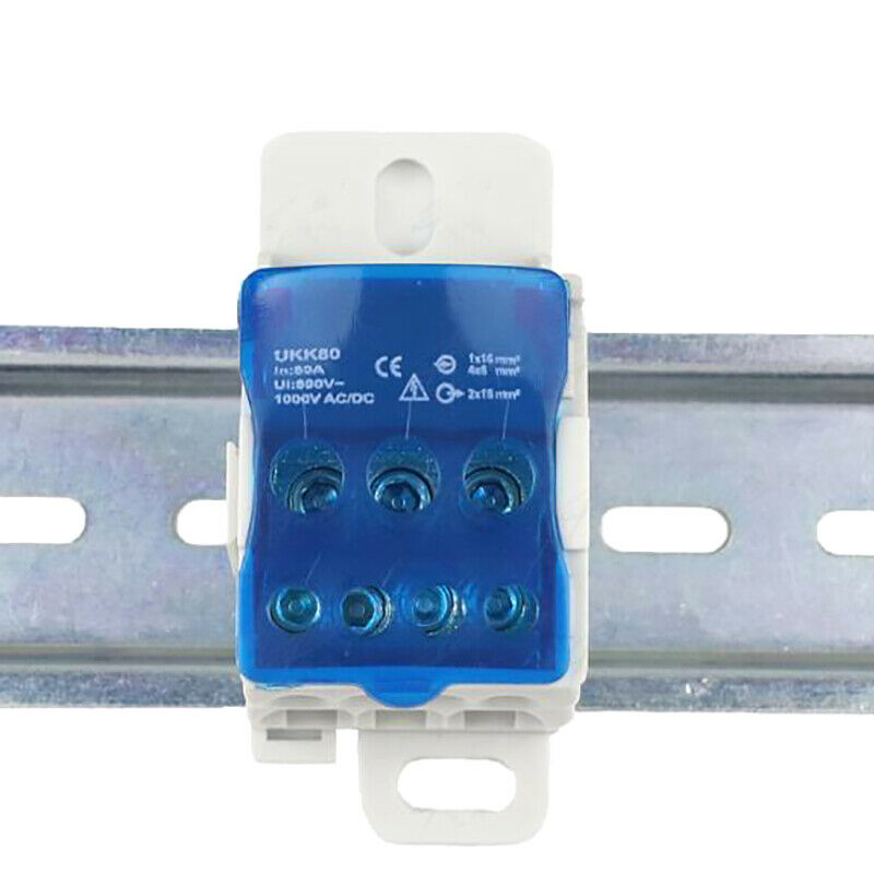 UKK80A Terminal Block Rail distribution Box Universal Electric Wire Conne.l8
