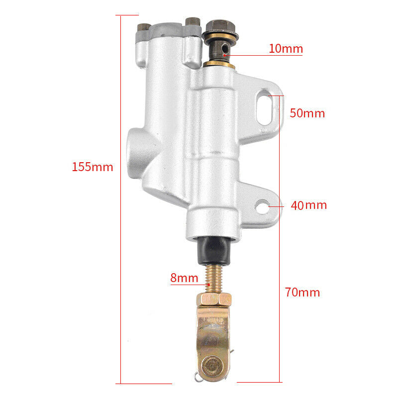 Motorcycle ATV Bike Quad 125-150cc Rear Oil Master Cylinder Brake Straight Pump