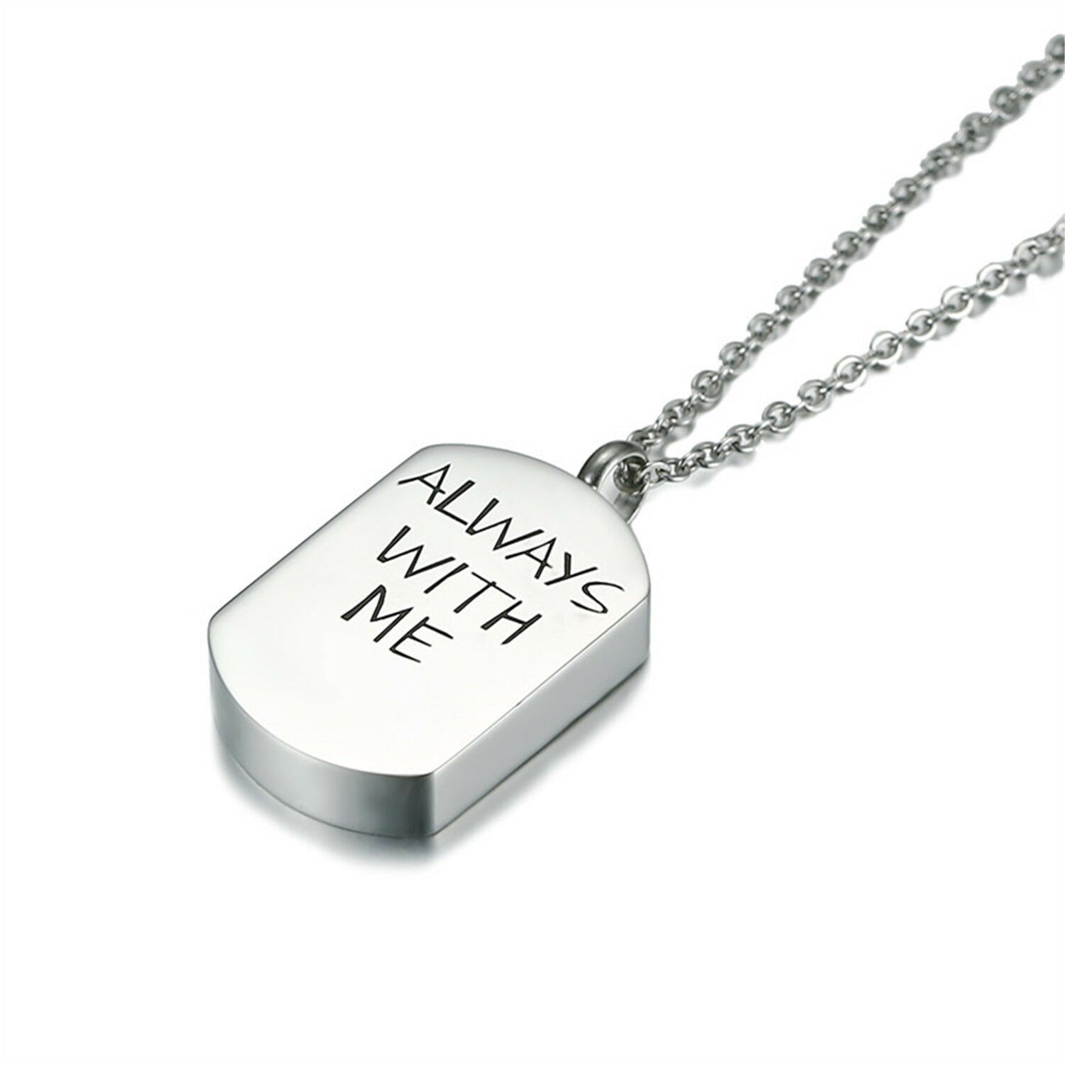 Stainless Steel Cremation Jewellery Ashes Memorial Pendant Necklace Keepsake Urn