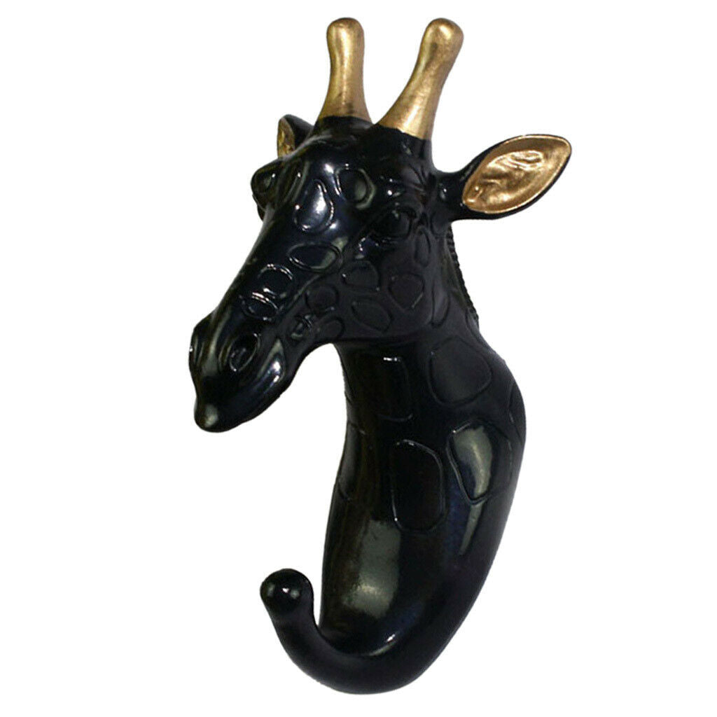 Wall Hook Cloth Hanger With Screws for Living Room Bathroom Porch Giraffe