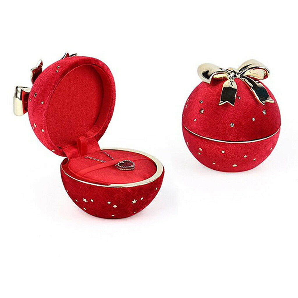 2 lot Round Necklace Pendant Box Jewelry Display Storage Case Gift Box