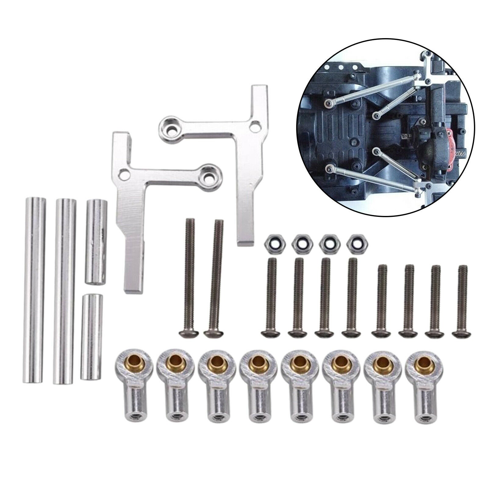 1:10 Link Rod End Set Replacement Parts for Tamiya CC01 Car Buggy DIY Parts