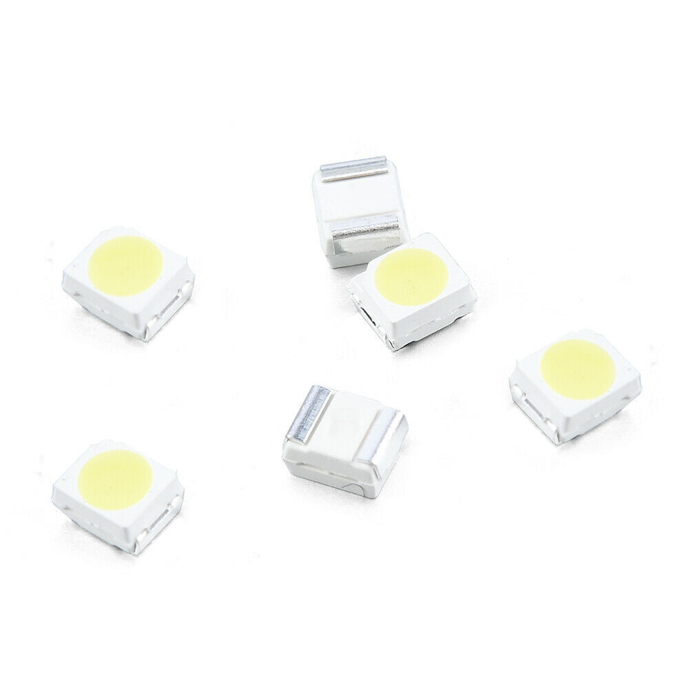 100 Pcs 3528 White Ultra Bright Light Diode 1210 SMD LED Lights Set - US