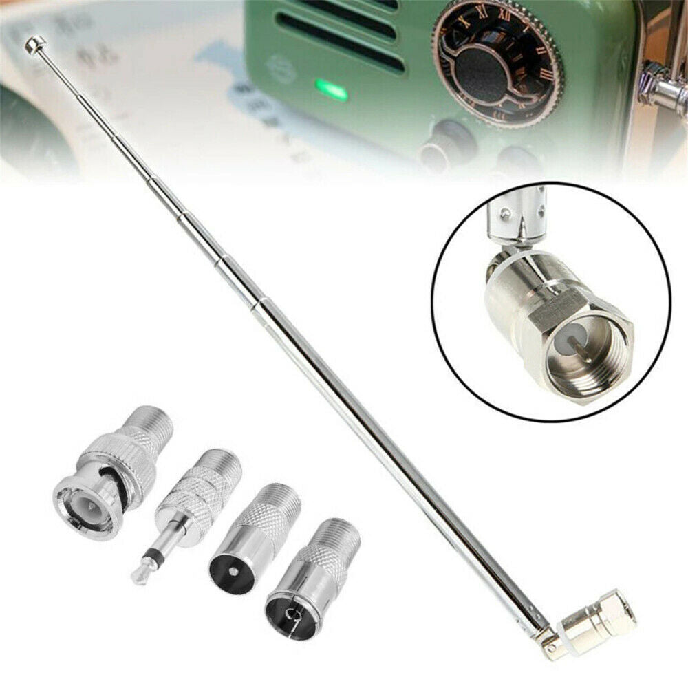 5pcs Telescopic Antenna Aerial DAB FM Radio Receiver Radio TV Remote Supplies
