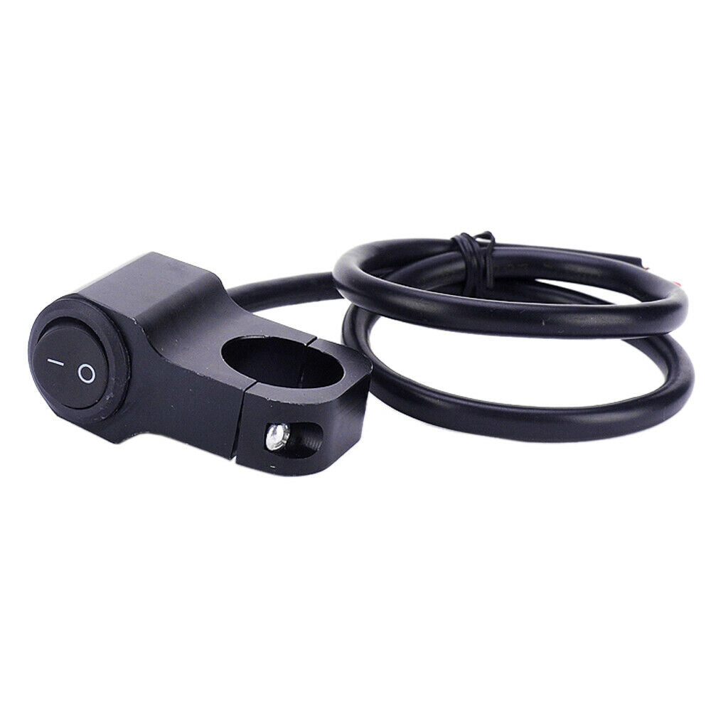 12V 7/8'' Motorcycle ATV Bike Start On Off Headlight Button Switch 2 Wires