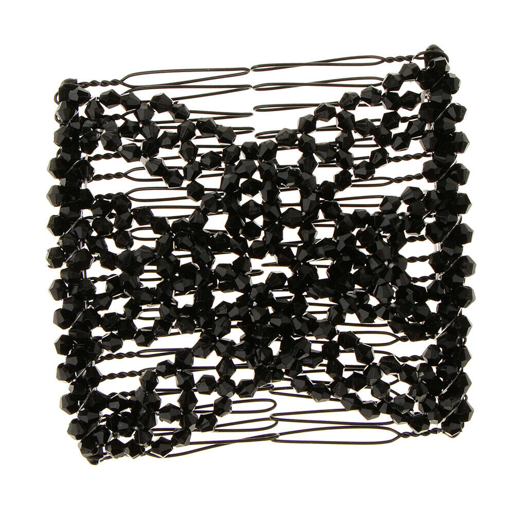 Elastic  Hair Combs Double Hair Clips Stretchy Accessories