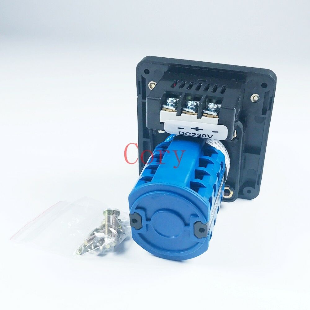 1PCS Changeover Switch 20A 380-440V/220-240V 3 Positions Key lock LED indicator
