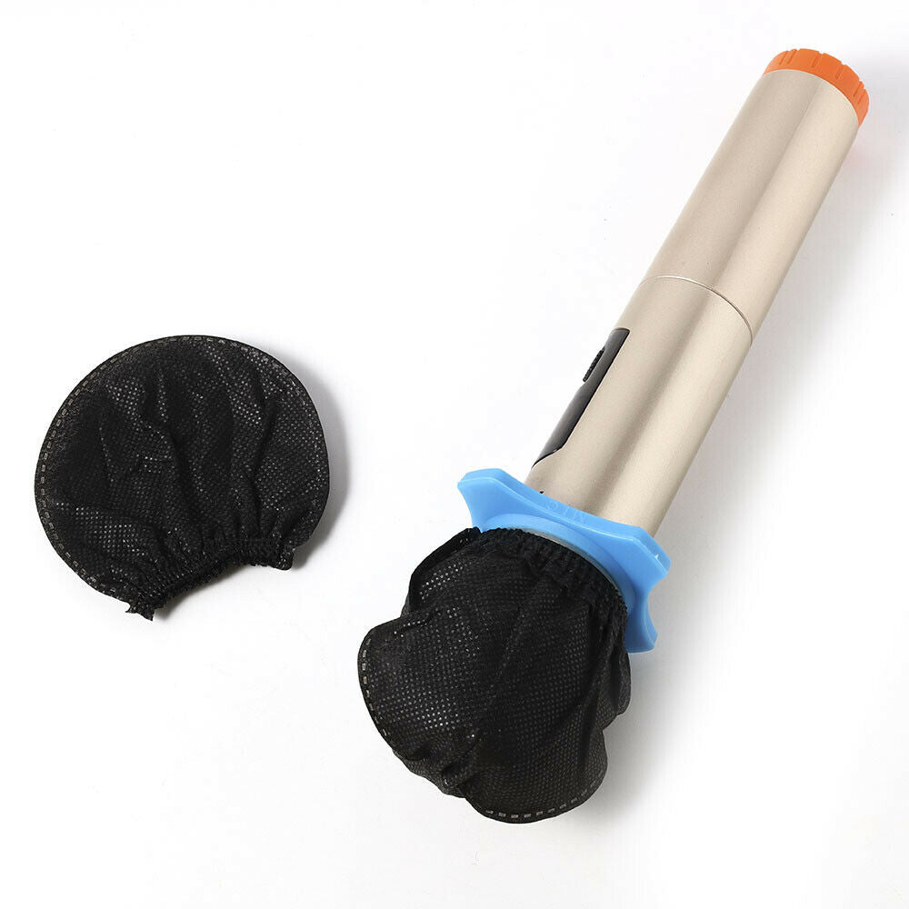 100Pcs Disposable Microphone Cover Non-Woven Protective Caps For Karaoke