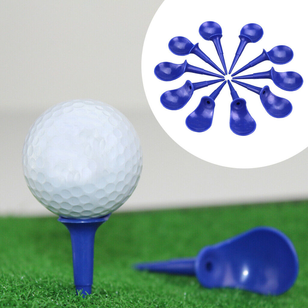 10 PCS Durable Blue Unbreakable Novelty Chair Shape Golf Tees 82mm Accessory