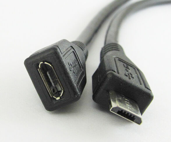 50pcs 1M/3.3FT Extension Data Cable Micro USB 5pin Male to Female Straight Cable