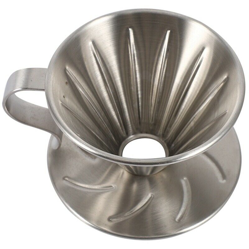 Stainless Steel Pour over Coffee Dripper Brewer Cone Filter Coffee Maker with J5