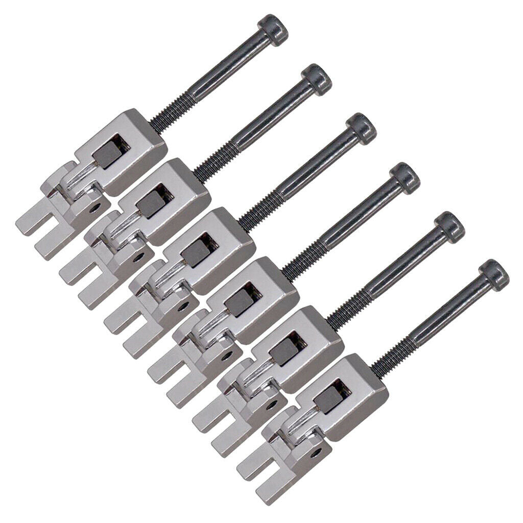 Set of 6pcs Tremolo Bridge String Saddles for Electric Guitar Replacement