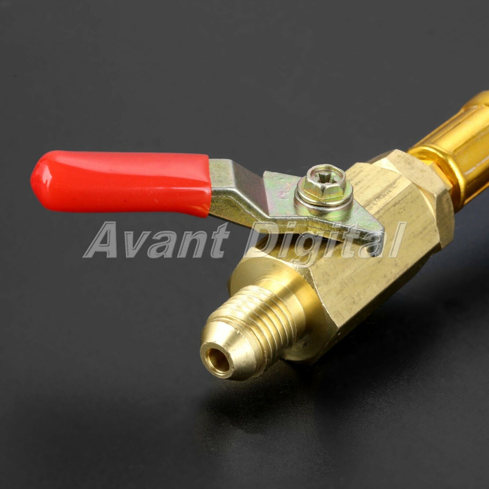 3Pcs 1/4" SAE R134A Refrigerant HVAC AC Charging Hoses with Ball Valve 7"