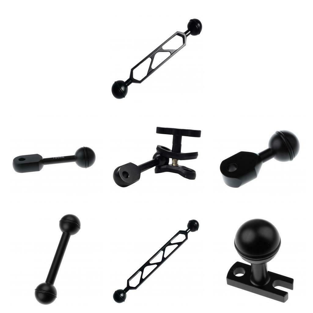 Aluminum Alloy Scuba Diving Light Clip Ball Connective Arm Clamp for Torch
