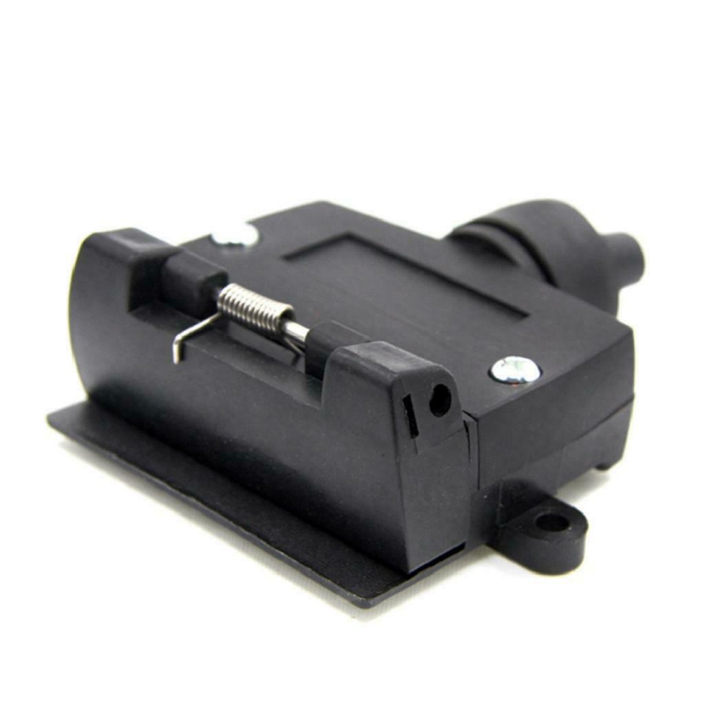 Pair of 7 Pin Flat Trailer Connectors + Male Female Plug for Caravan