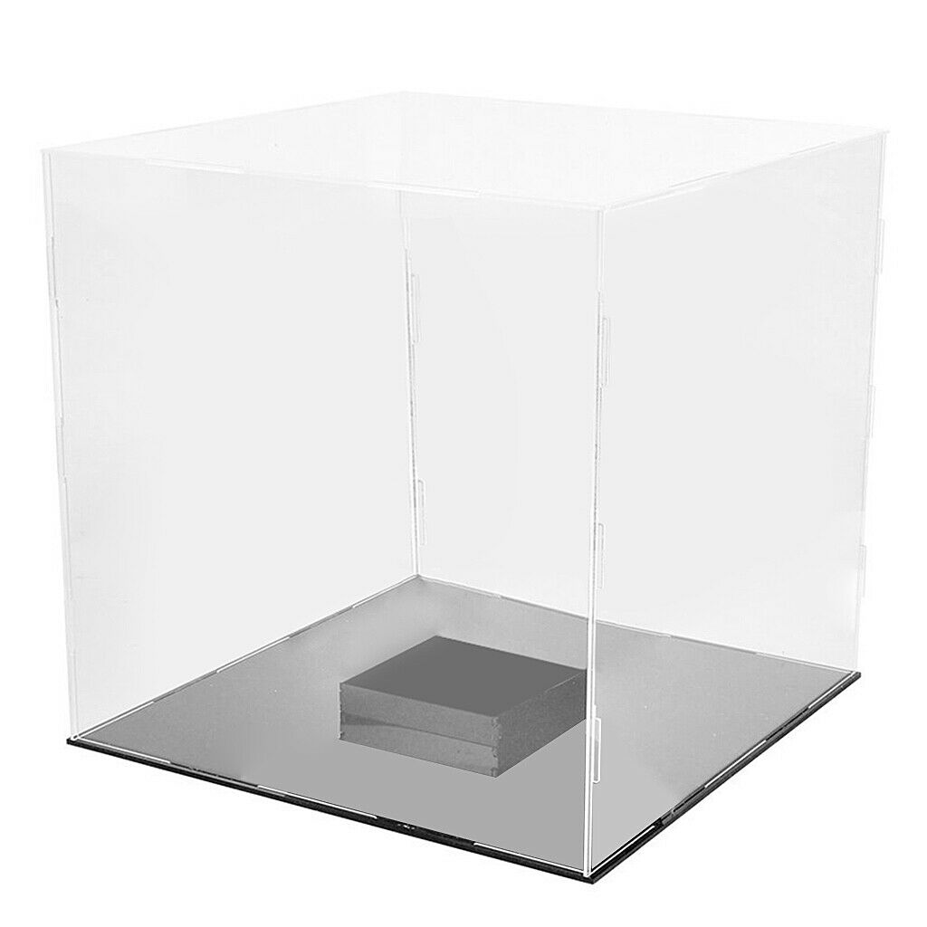 Acrylic Display Case Dustproof Storage Box with Holder Showcase for Basketball,