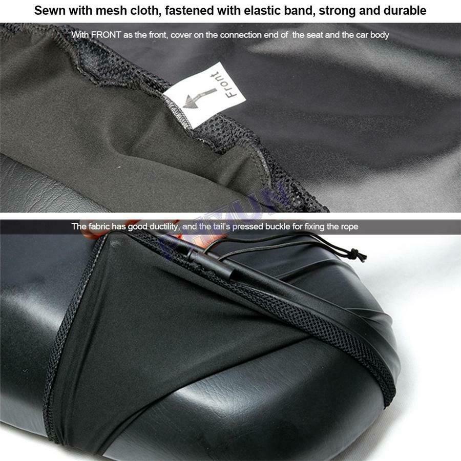 Black Motorcycle Seat Cover Cushion Dust UV Protection Universal Waterproof