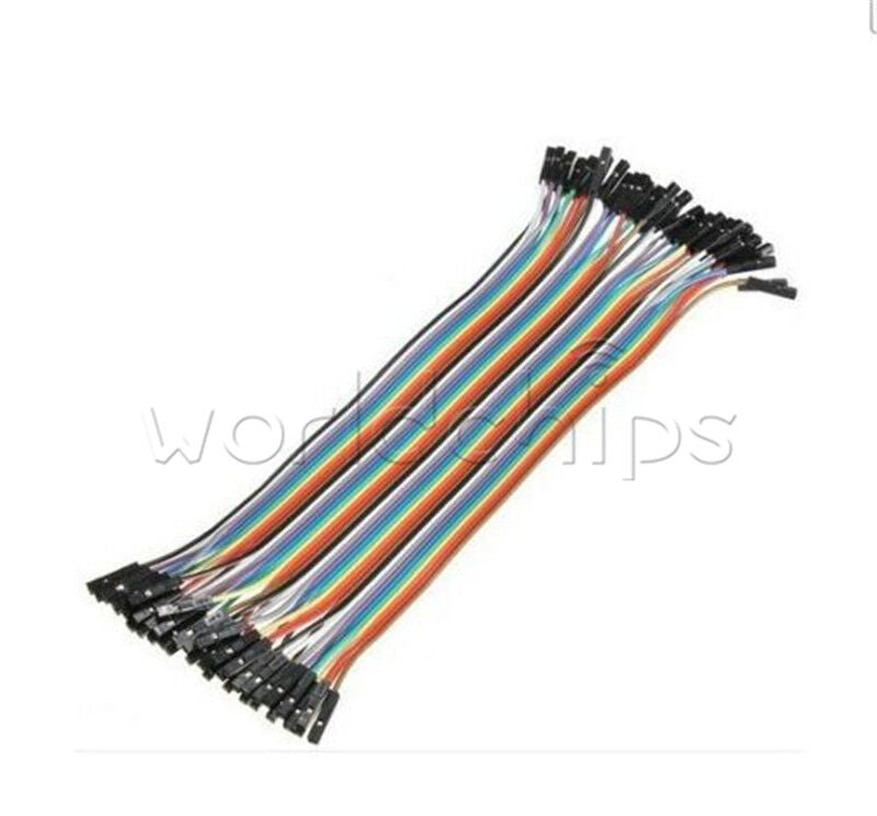 40PCS Dupont wire 20cm Cables Line Jumper 1p-1p pin Connector Female to Female