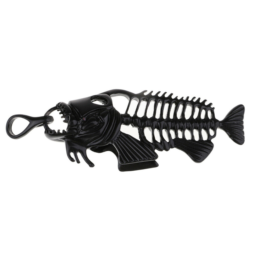 Skeleton Charms Pendants 91mm for Clothing Bag Hanging Decoration Black