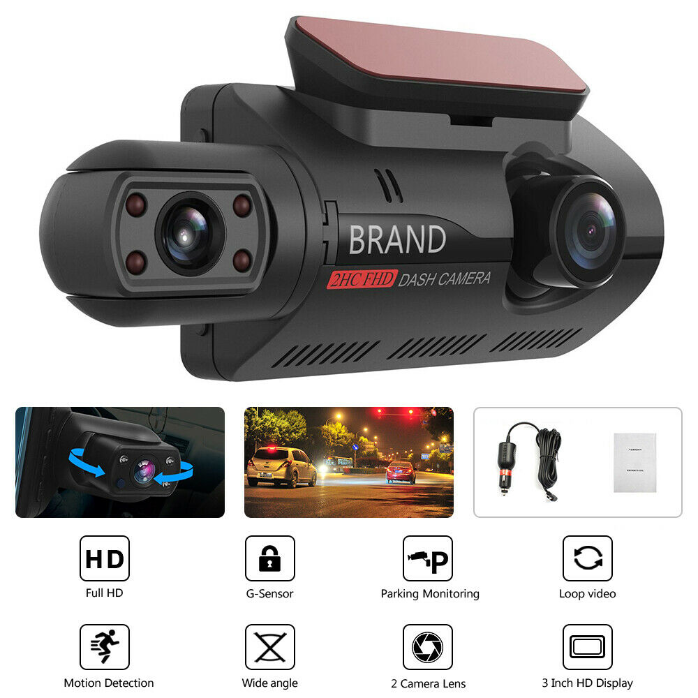 3inch Car Driving Recorder Motion Detection 1080P Infrared Night Vision Video