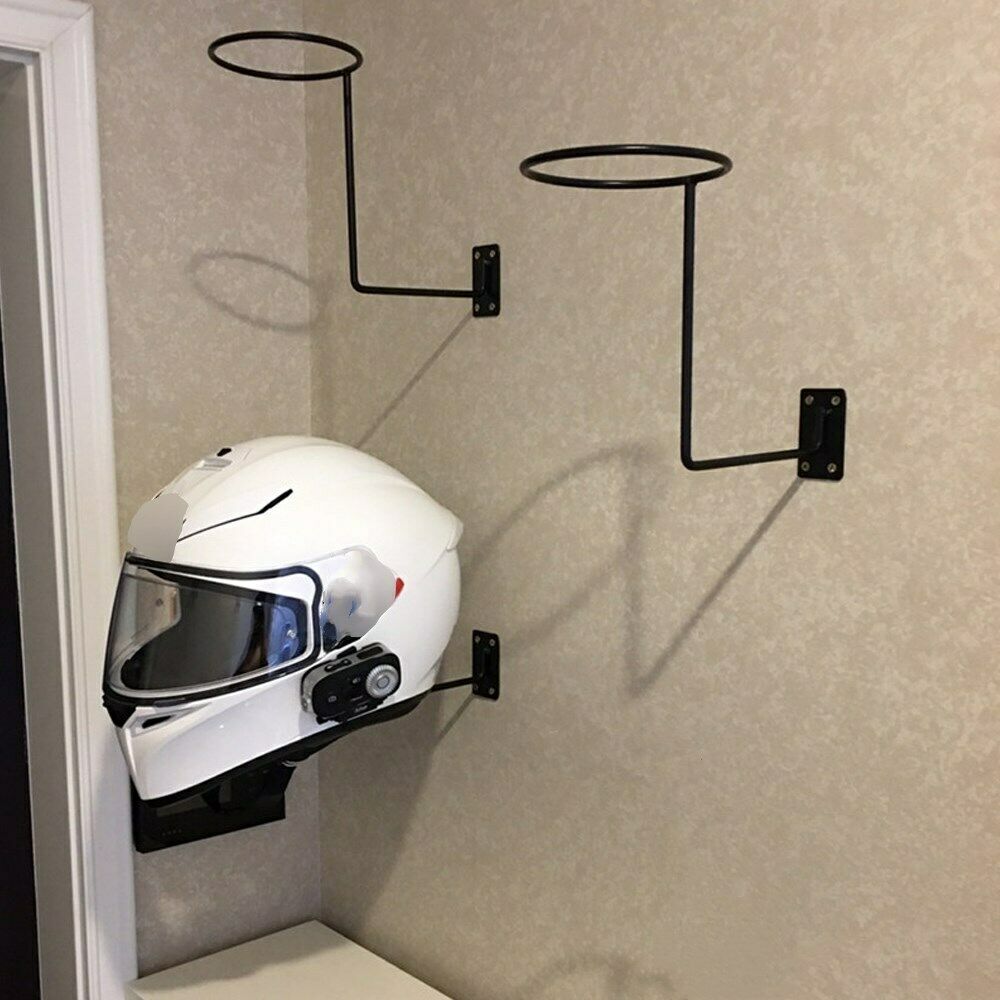 3 Pieces Anti-corrosion Heavy Duty Metal Helmet Holder Rack Hanger for Hat